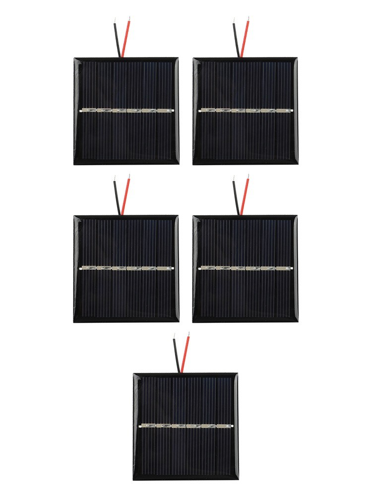 5PCS Solar Energy Panels 0 45W 3V for Outdoor Applications and Energy Needs