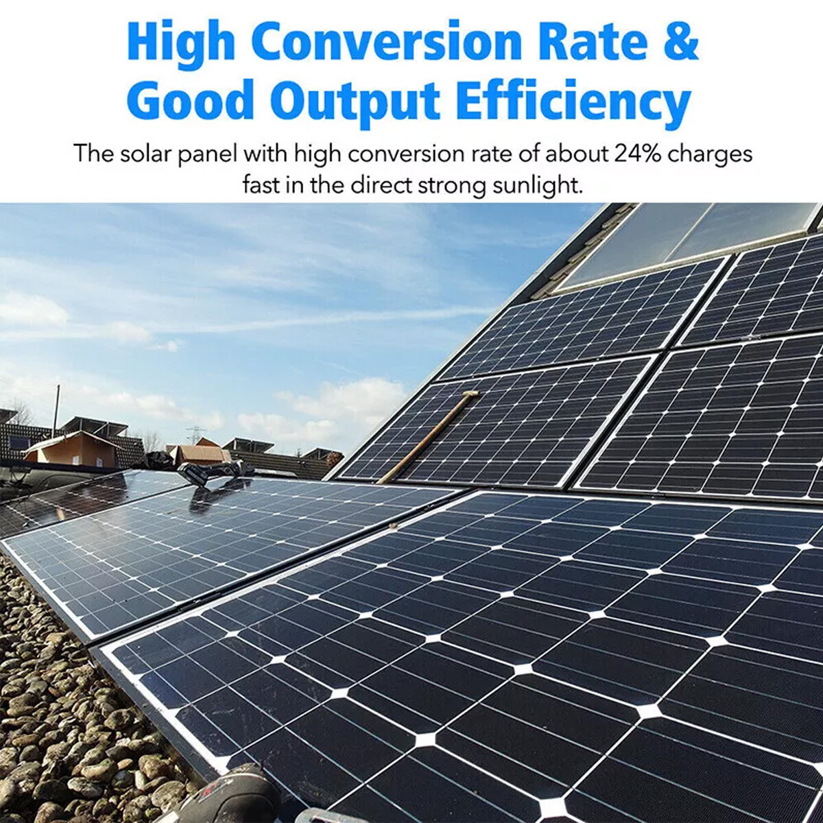 20 Watt Solar Panel Kit 100A 12V Battery Charger w/ Controller for Caravan Boat