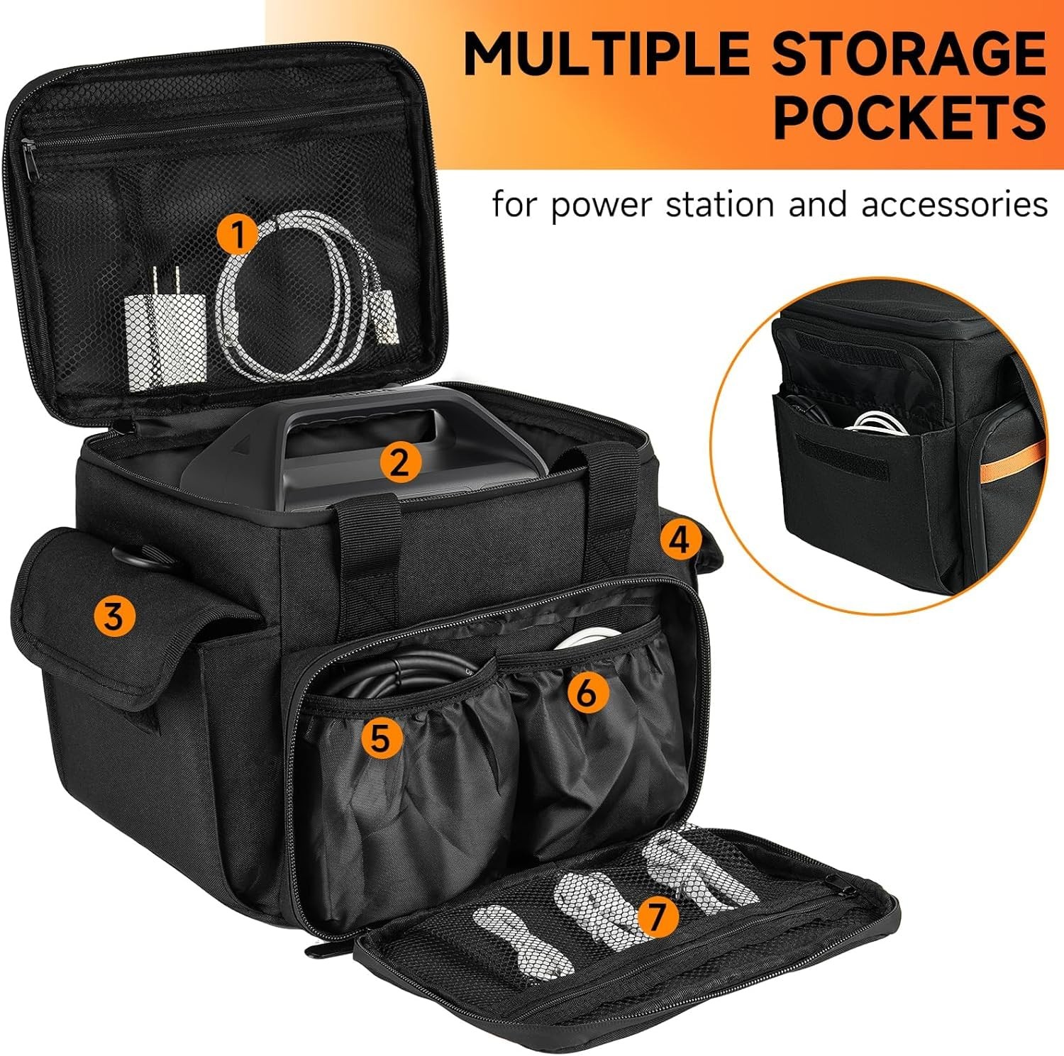 Carrying Case for Jackery Explorer 160/240/300 Portable Power Station Small