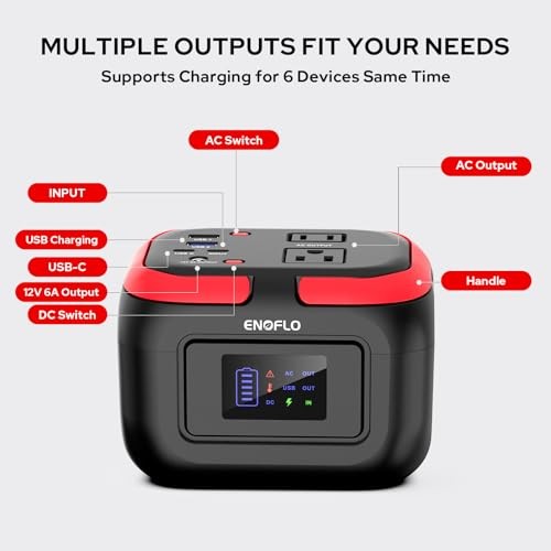 ENOFLO Portable Power Station 97Wh 120W Solar