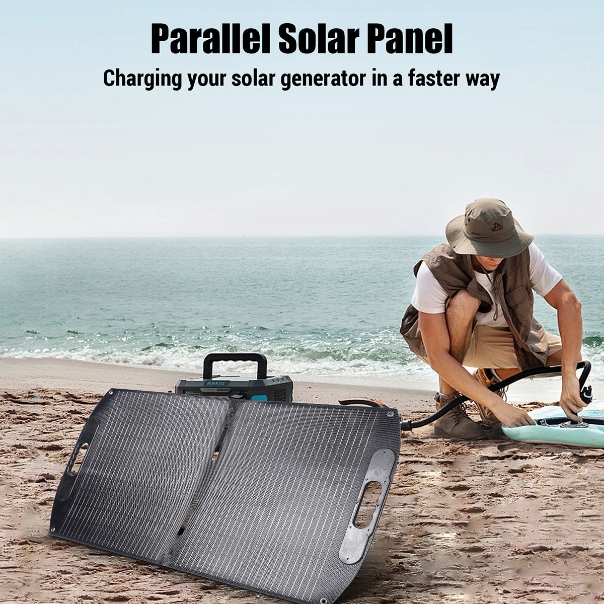 110W Portable Solar Panel Foldable IP65 Certified with Carry Case for RV Camping