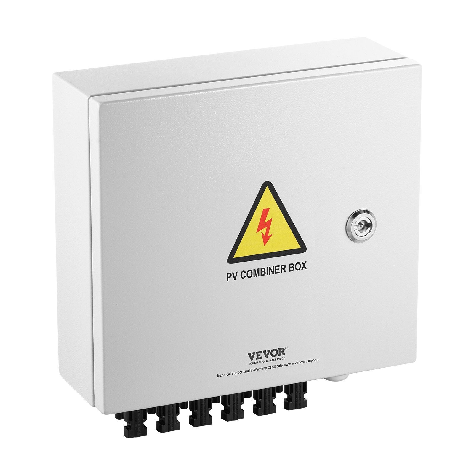 6x10A Solar PV Combiner Box IP65 Steel Enclosure String Configuration