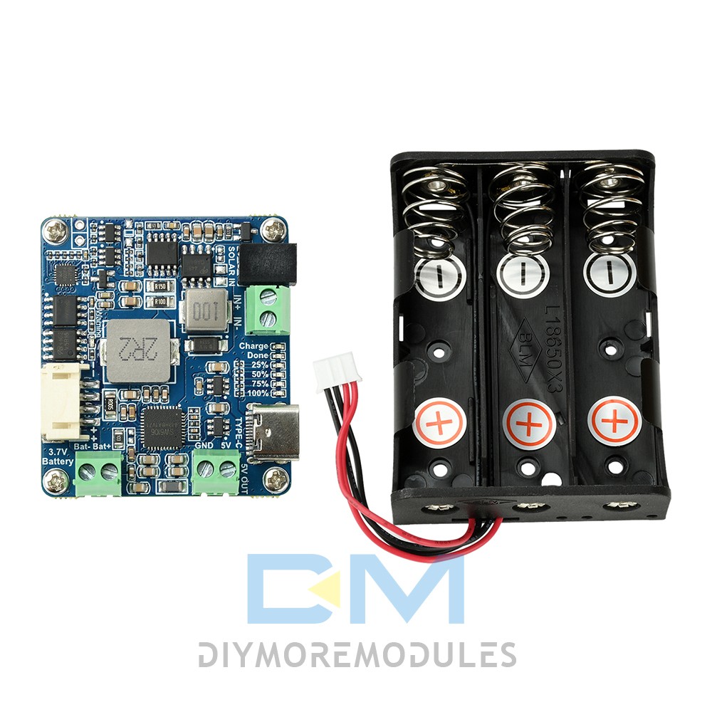 6-24V Solar Panel Power Management Module 5V 3A MPPT PD QC FCP SFCP Type-C