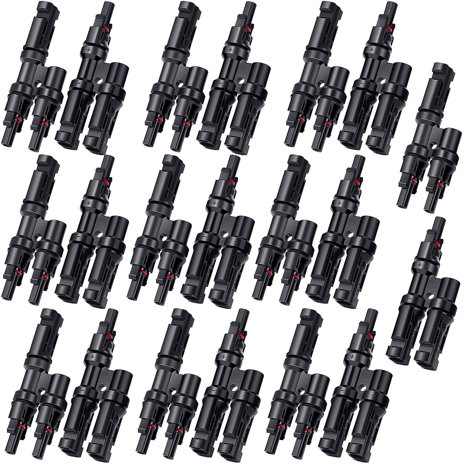 10 Pairs Solar Branch Connectors 2 to 1 Branch Y Connector for Parallel Conne…