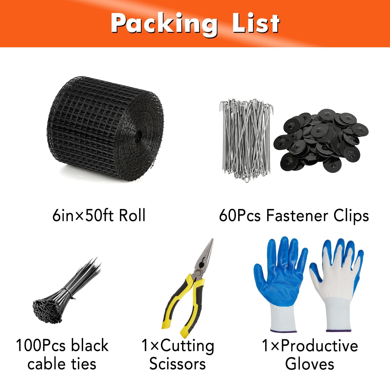 6in x 50/100/120ft Solar Panel Bird&Critter Guard Kit Wire Mesh for Bird Control