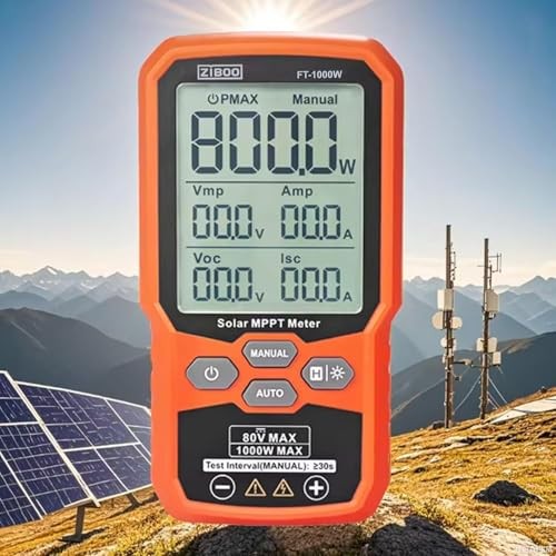 Solar Panel Tester MPPT Meter – 1000W Max Power, 80V/35A PV Module FT-1000W
