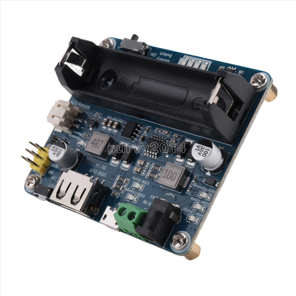 6V~24V Solar Panel Power Management Module Support MPPT 850mAh Li-ion Battery