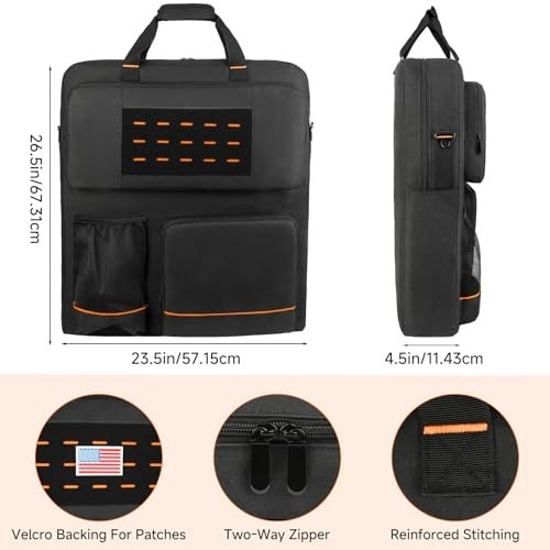 Padded Solar Panel Storage Bag for Jackery & Anker – Travel Case with Shoulder S
