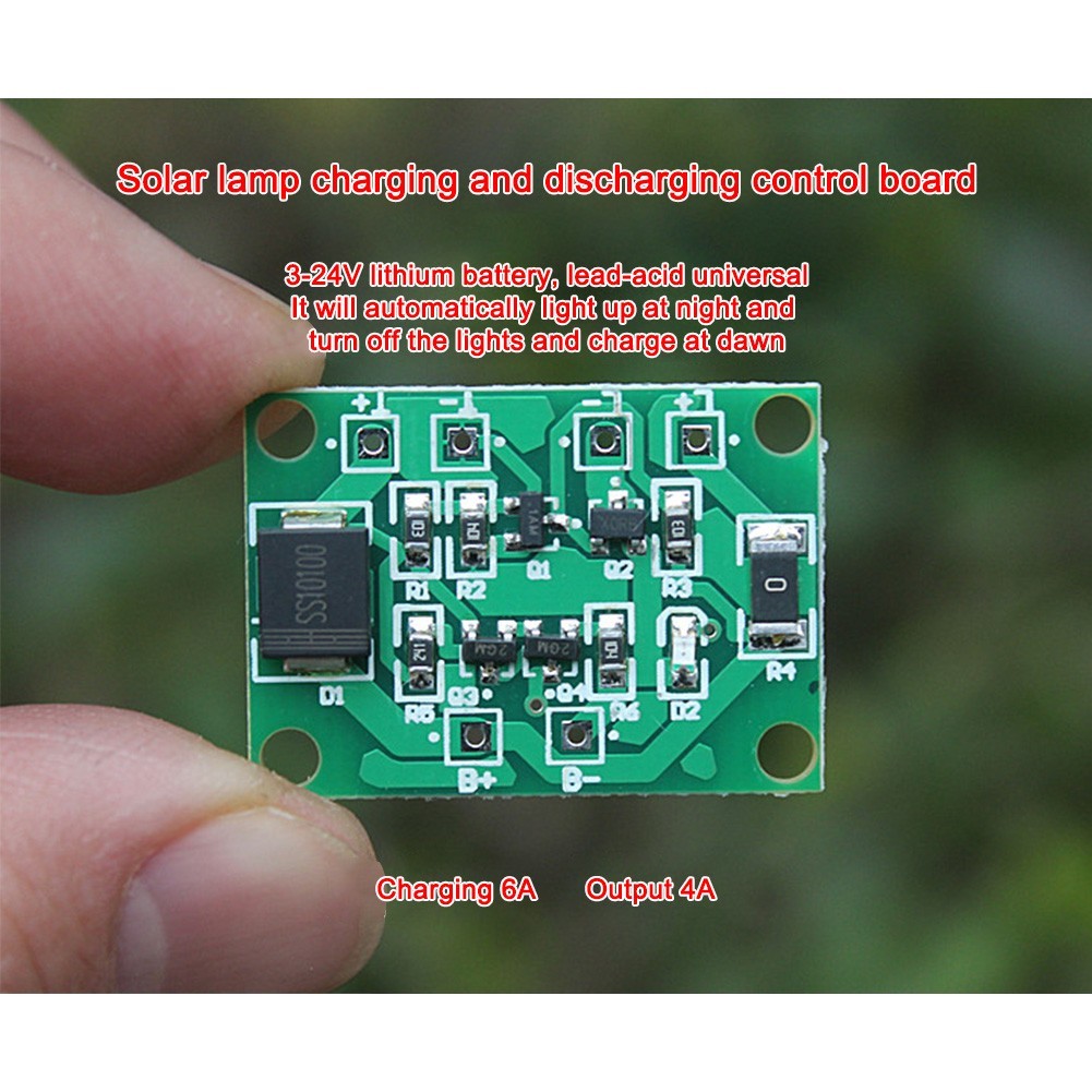 Garden Decor Solar Controller Supports Li-ion Battery Supports Lead-acid Battery