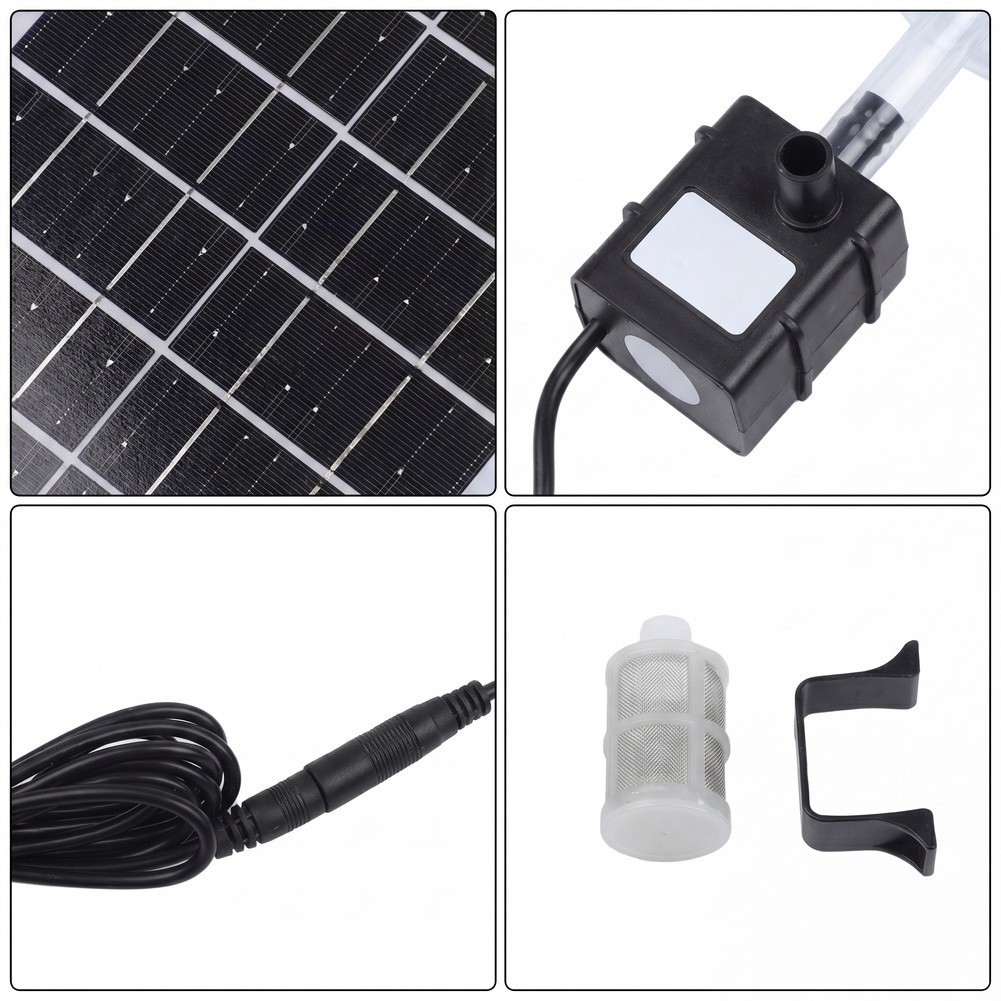 Solar Water Pump 6W9V for Aquatic Use Perfect for Eco Conscious Gardeners