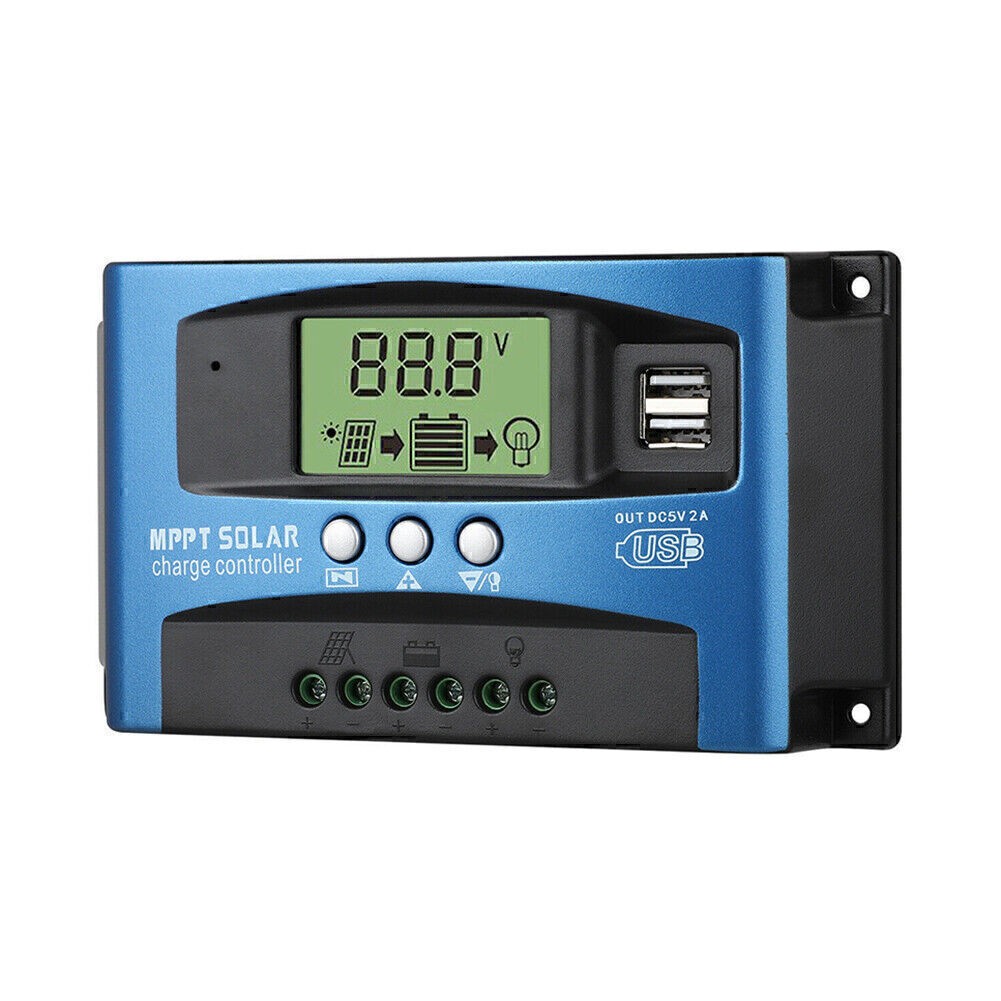 30A-100A MPPT Solar Panel Regulator Charge Controller 12V/24V Focus Tracking New
