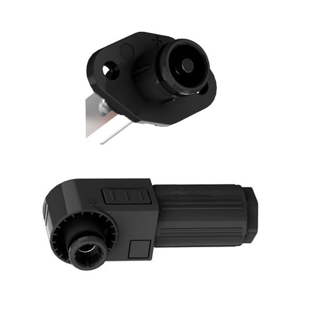 Black 1500V DC PV Single Core Quick Coupling Connector for Solar Ground Mounts