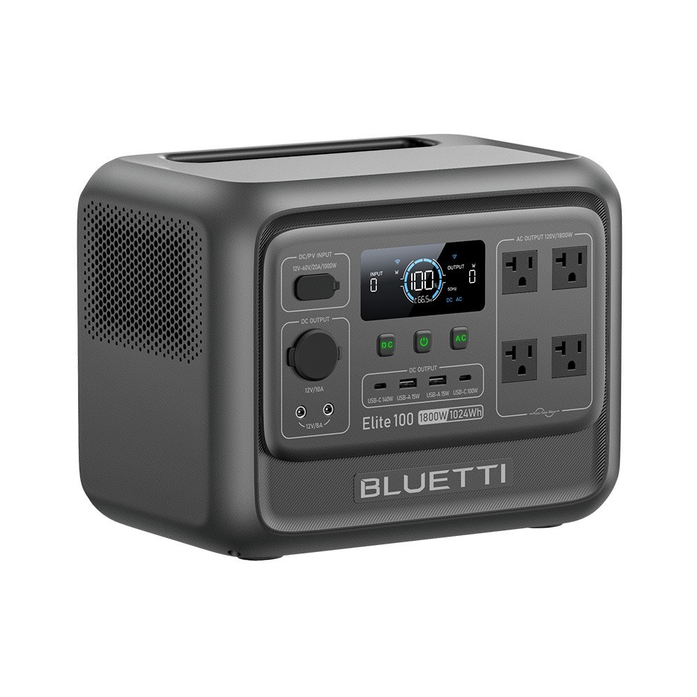 BLUETTI Elite 100 V2 1024Wh 1800W Portable Power Station for Camping Refurbished