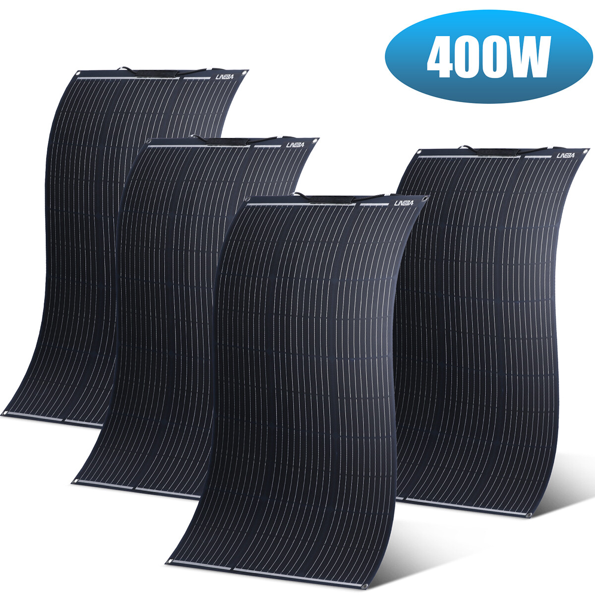 400W 200W 100W Solar Panel Mono Battery Charge RV PV Home Off-Grid Battery Power