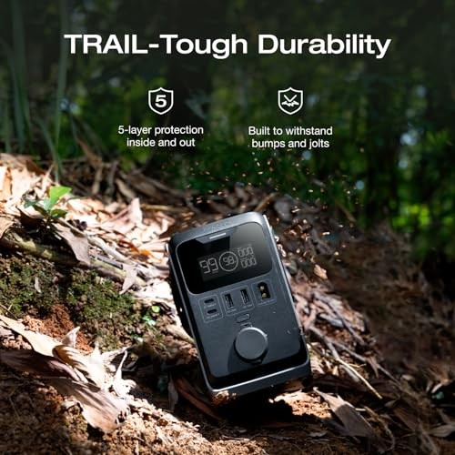 DC Power Bank Station, 288Wh Outdoor Portable Power Station, LiFePO4 TRAIL 300