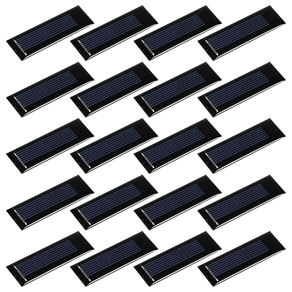 Set of Twenty Compact Solar Panels Great for Household and Outdoor Use