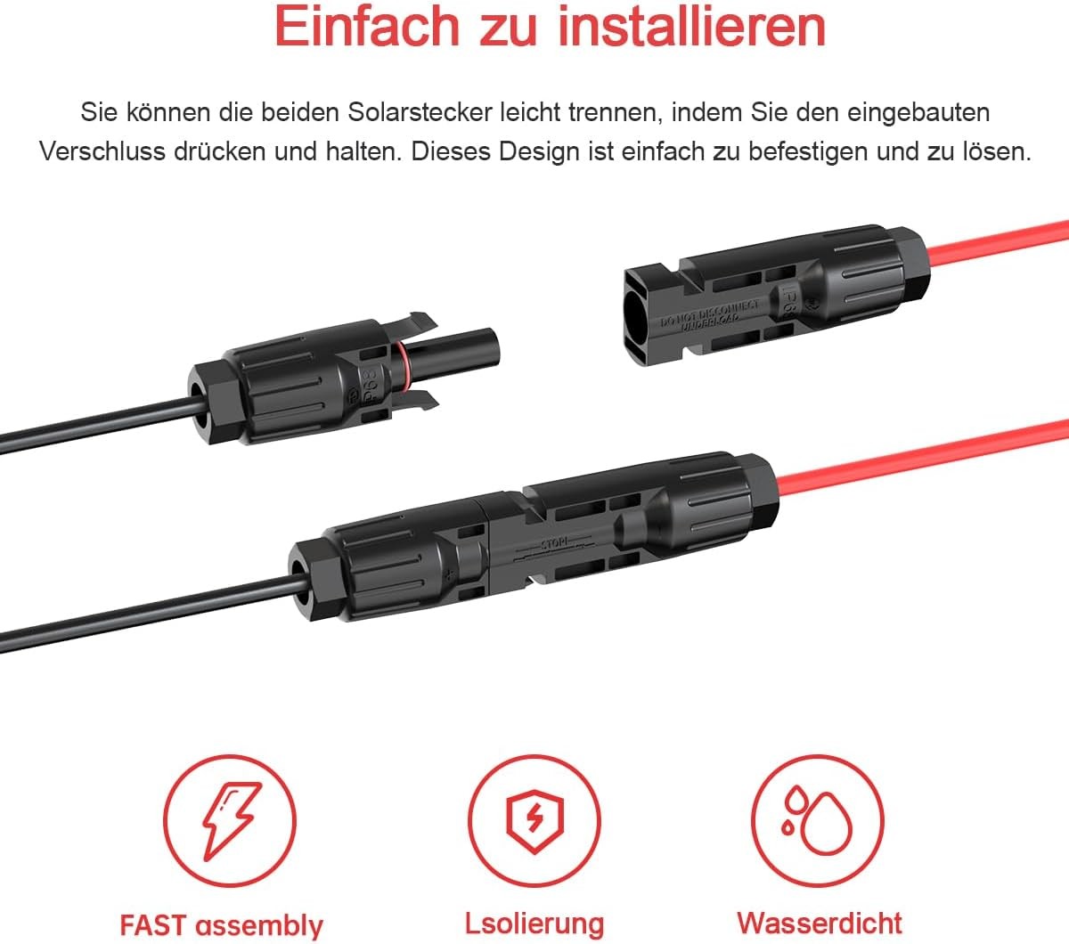 MC4 to Xt60 16FT Xt60 Connector Solar Charge Cable 12AWG Pure Copper Solar NEW