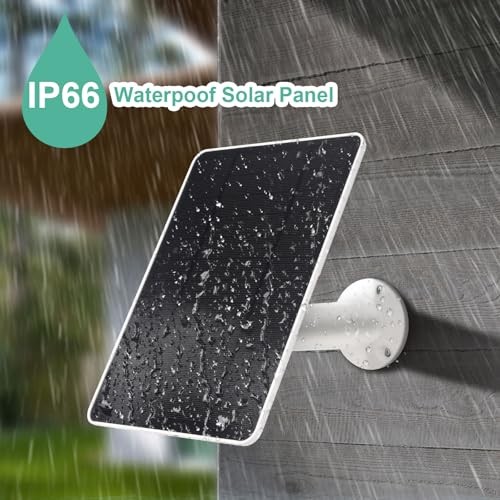 Type-C Solar Panel for Ring Camera – 5V 6W – White 6W Type-C Charger
