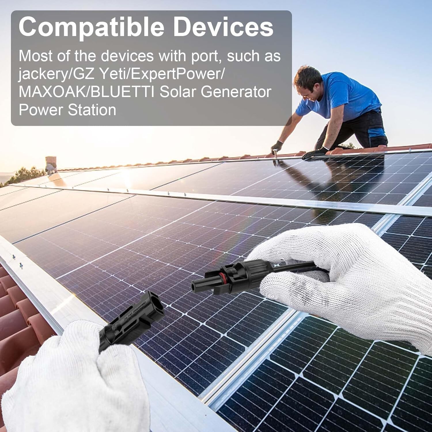 High-Performance 50FT 10AWG Solar Extension Cable – Ultra Durable & Weatherproof