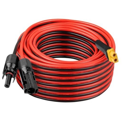 40FT XT60 Solar Extension Cable 10AWG XT60 – 2/3/6 10/15 20-25 35 40 50 75