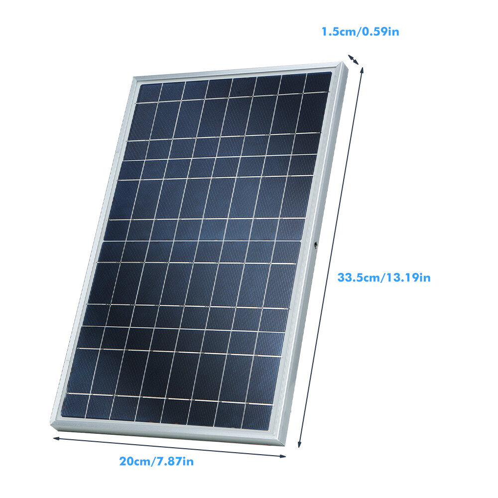 30W Solar Panel Trickle Charger 12V Solar Battery 100A W/ Controller Maintainer