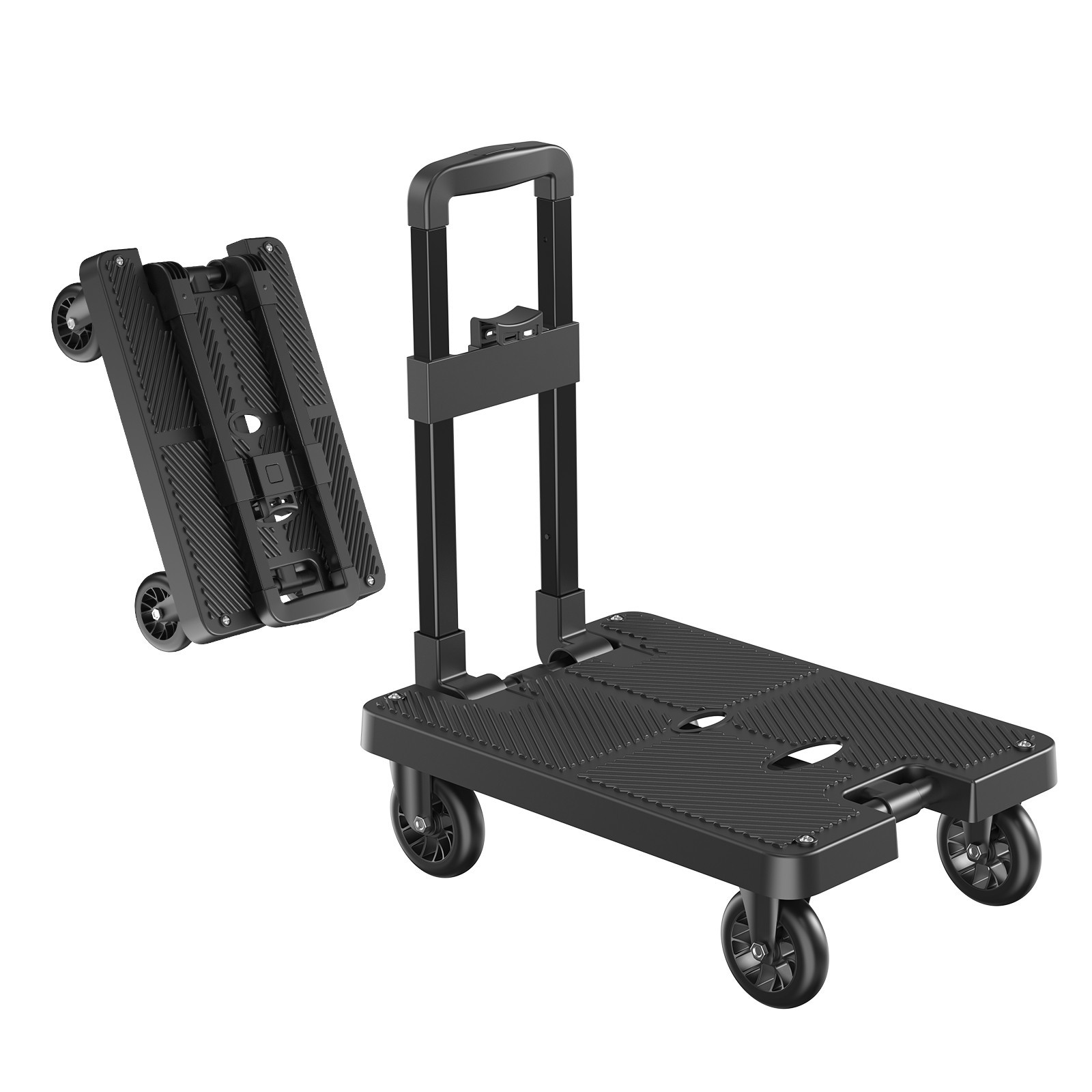 OUKITEL 200lbs Folding Hand Truck,Heavy Duty Collapsible Dolly Cart