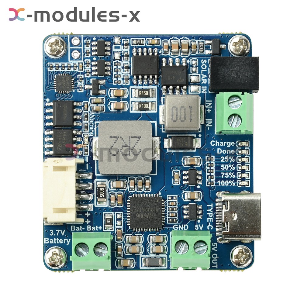 6-24V Solar Panel Power Management Module 5V 3A Supports MPPT, PD QC FCP SFCP