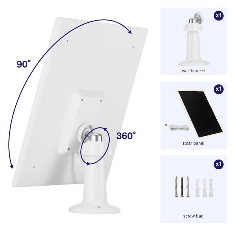 DC3.5 * 1.35 and USB-C Solar Panel Charger – 6W/5V Charger
