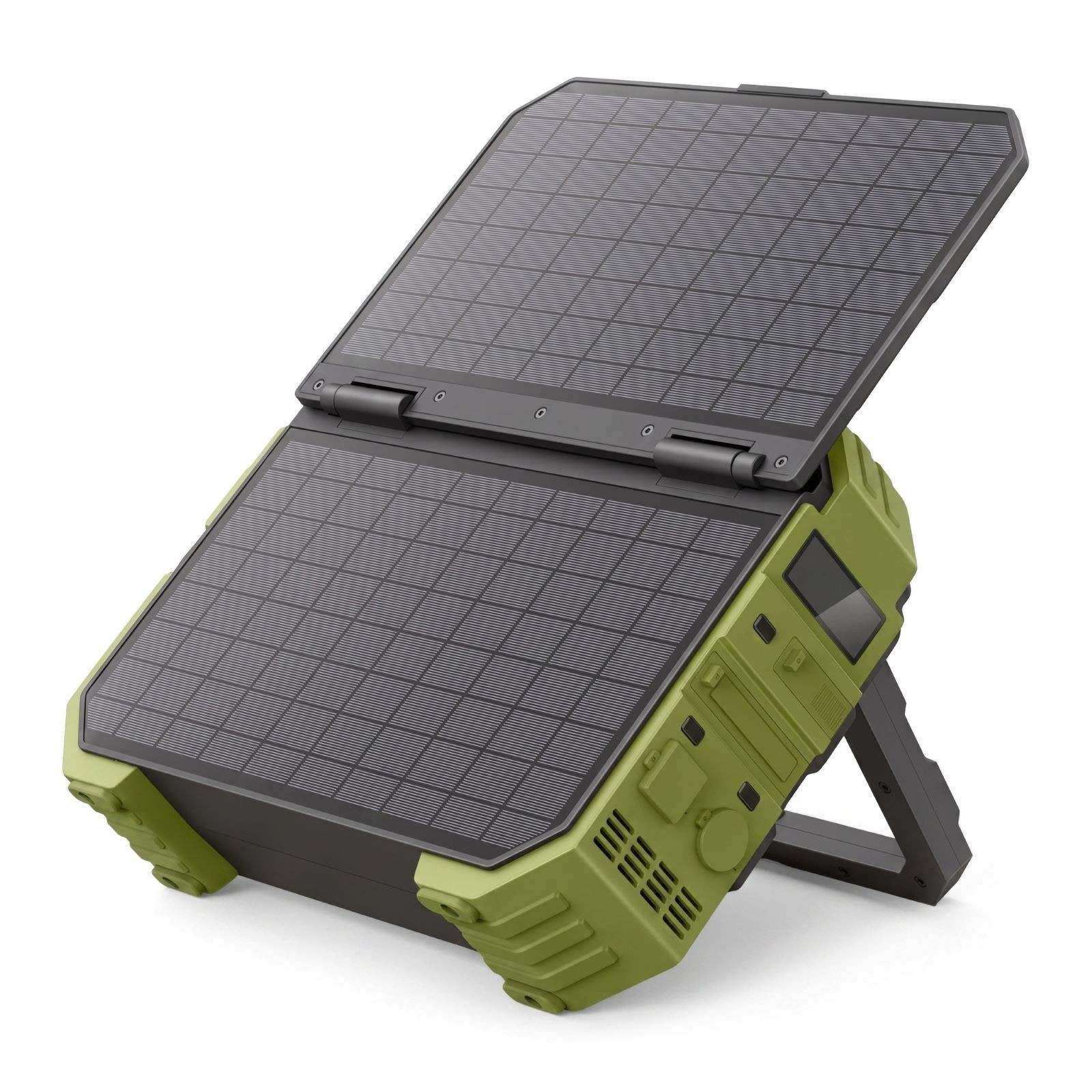 1600W Portable Power Station, 1024Wh LiFePO4 with Built-in Solar Panel