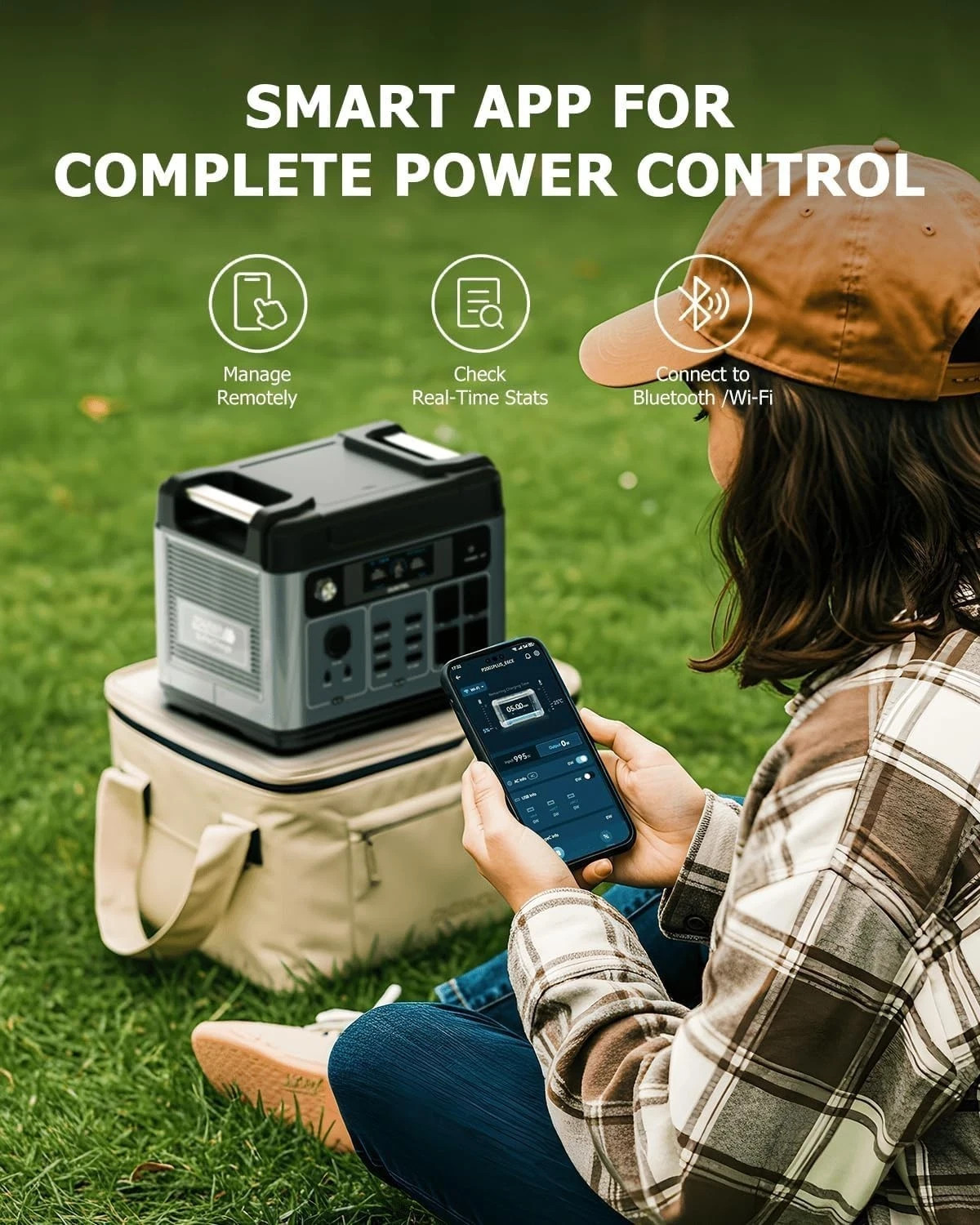 OUKITEL Power Station 2400W Solar Generator 2048Wh LF Battery Backup +Hand Truck