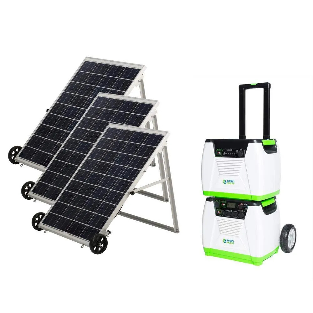 Nature’s Generator – 1800W Solar & Wind Powered Generator – Platinum System