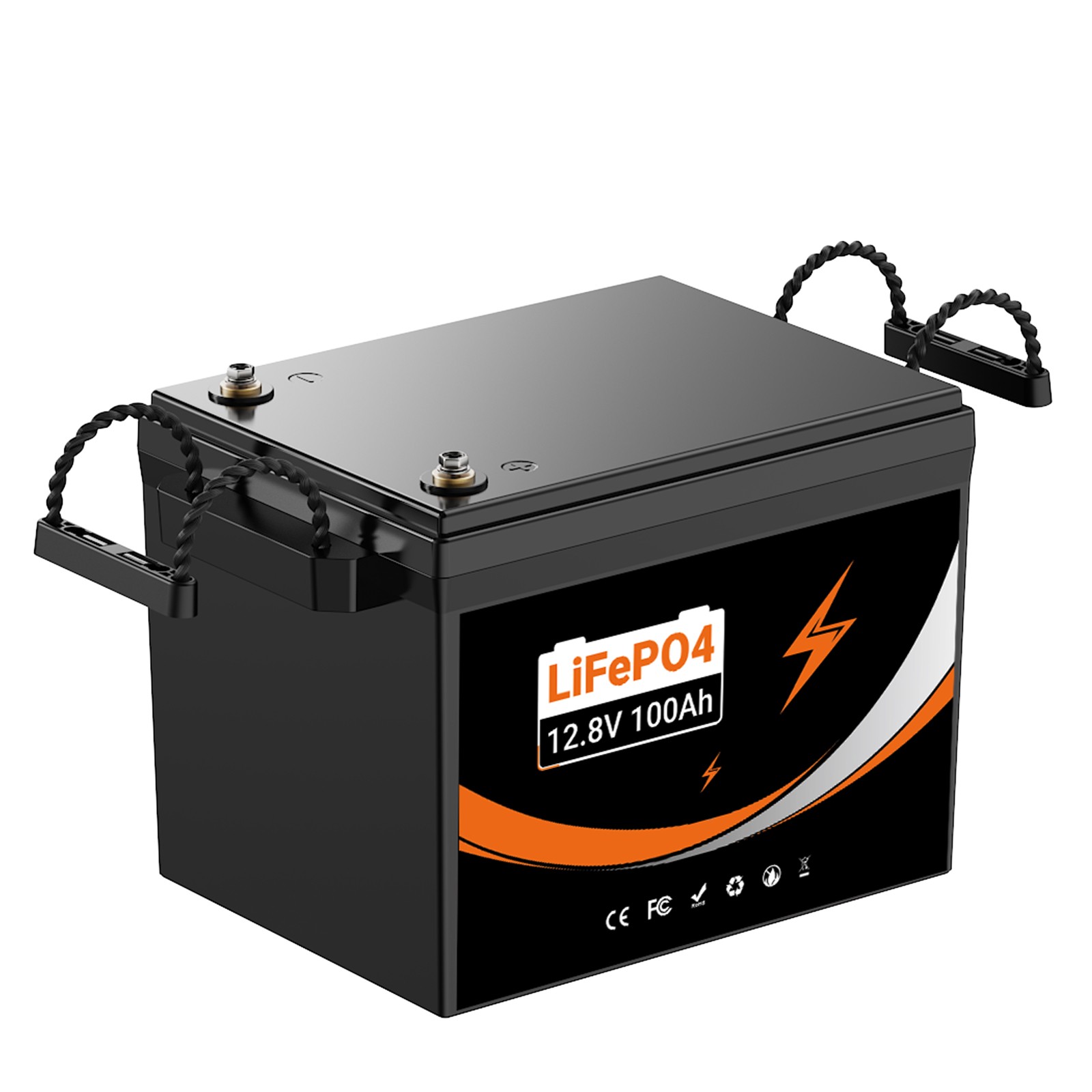 12V 100AH LiFePO4 Lithium Battery Deep Cycles For RV Camping Marine Solar Garden