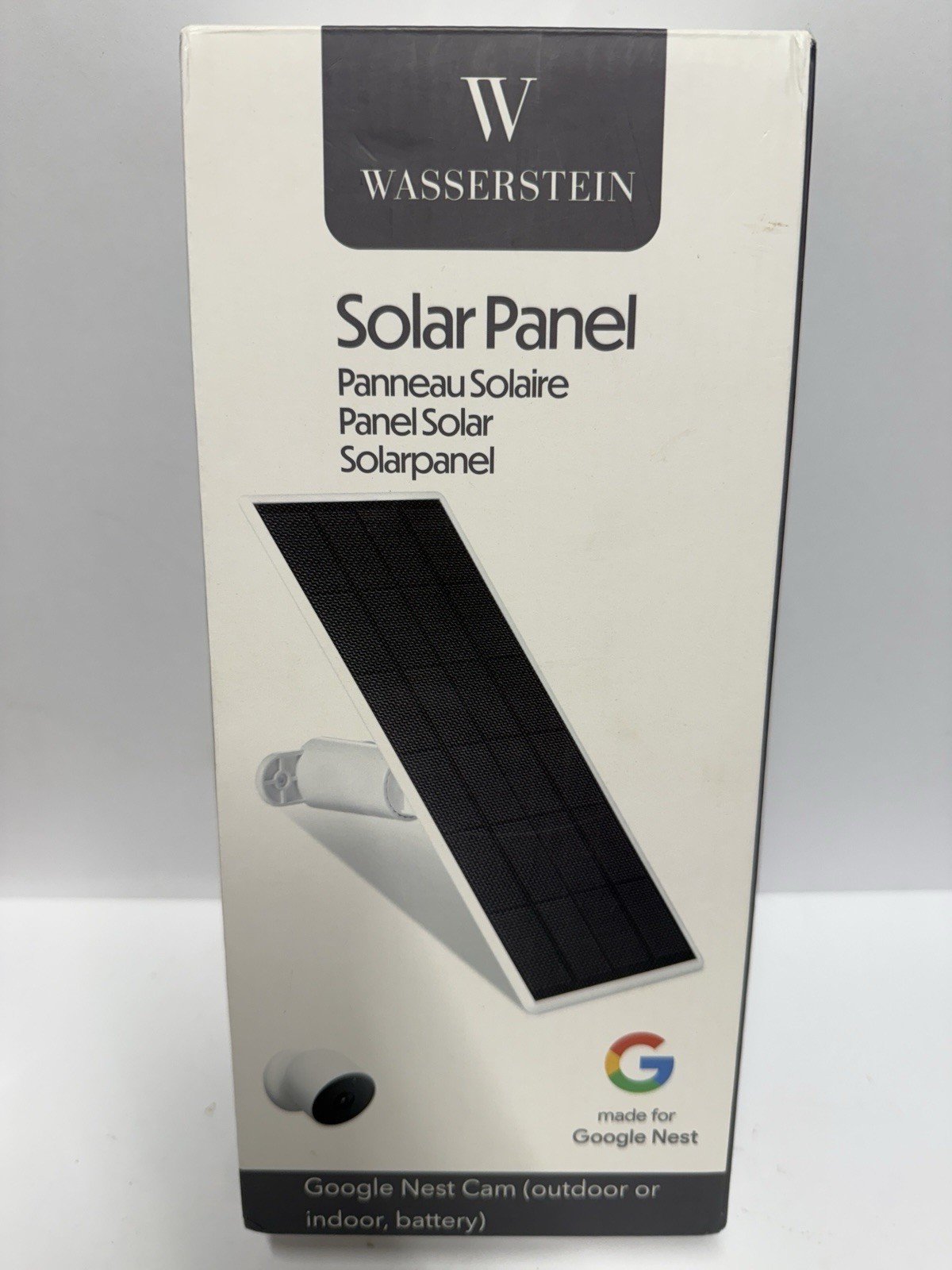 Wasserstein 2.5W Solar Panel for Google Nest Cam Outdoor or Indoor, Battery
