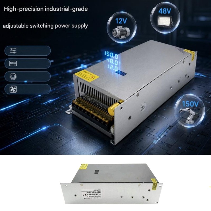 1200W Power Supply Variable Voltages Current 0-200V Output 6-100A