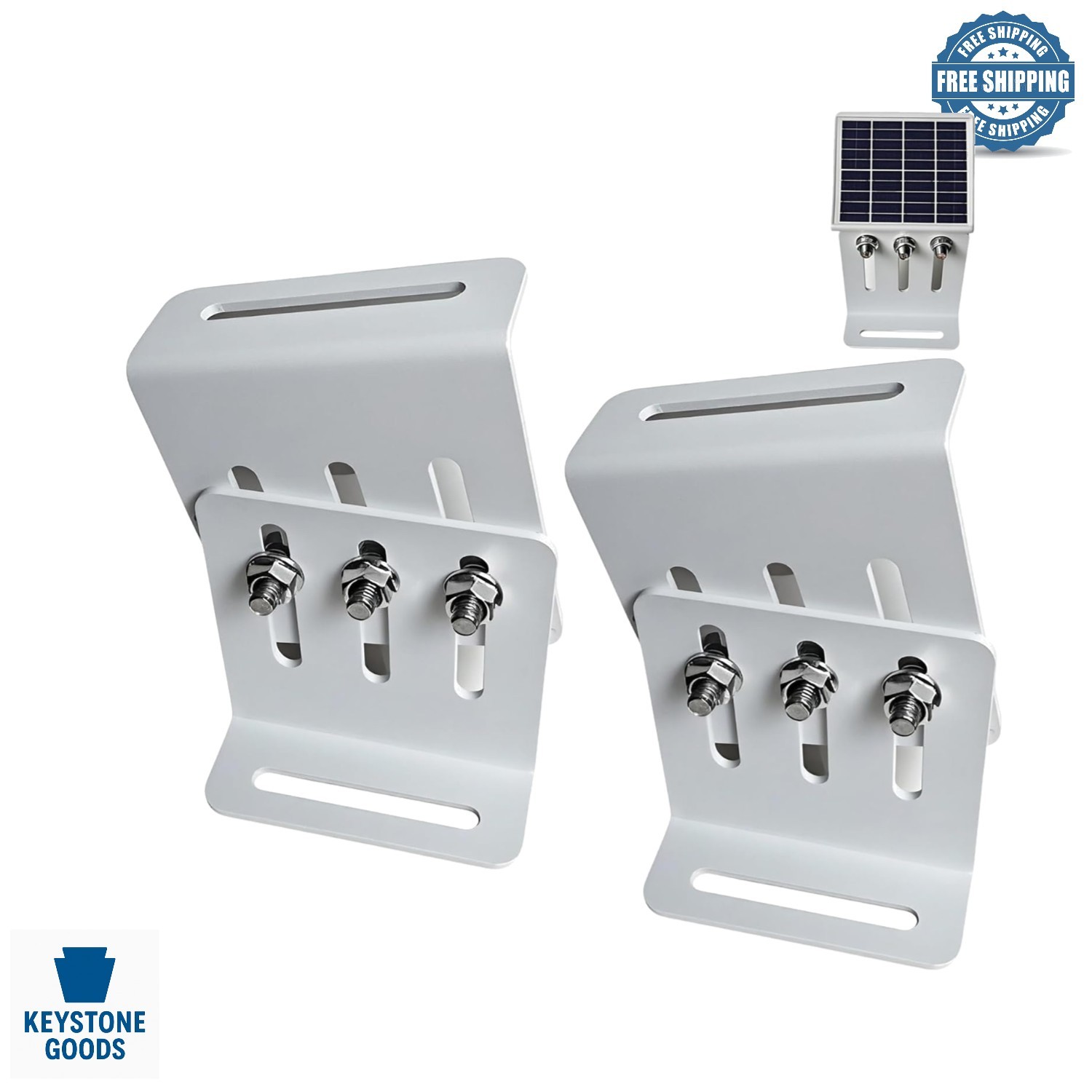 Heavy Duty Adjustable Solar Panel Mounting Brackets (4 Pack) for RV, Marine &…