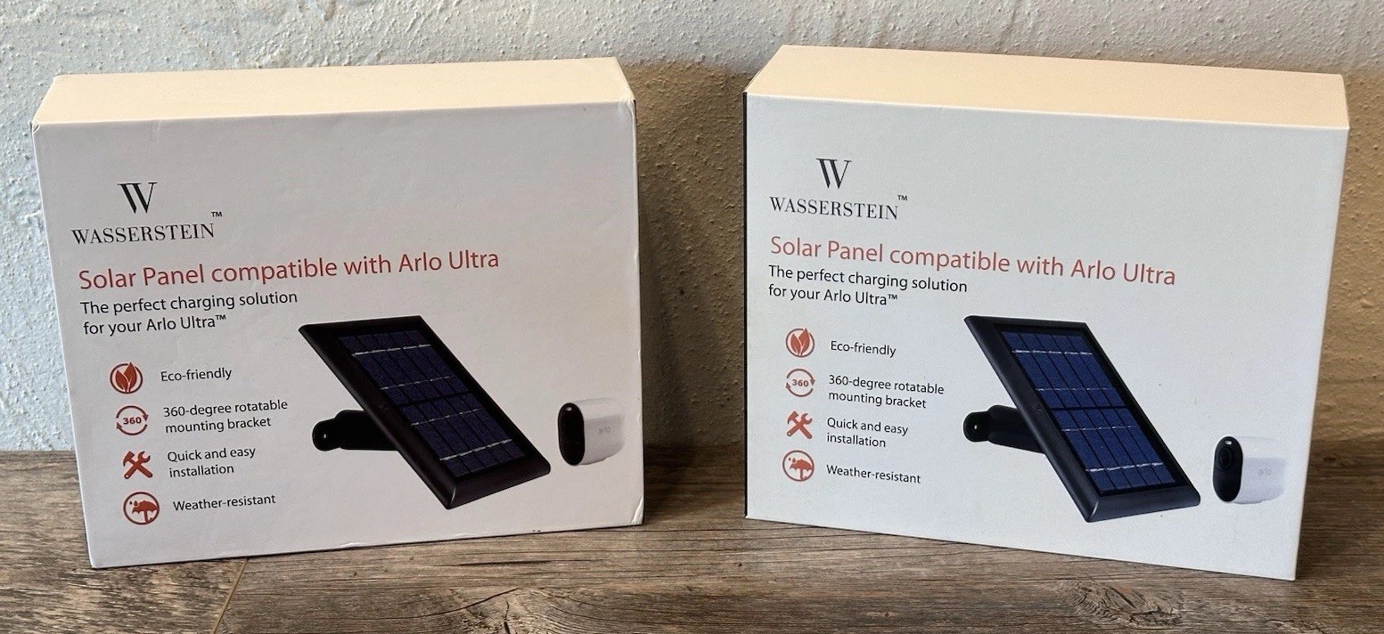 2x Wasserstein Solar Panel for Arlo Ultra Surveillance Cameras