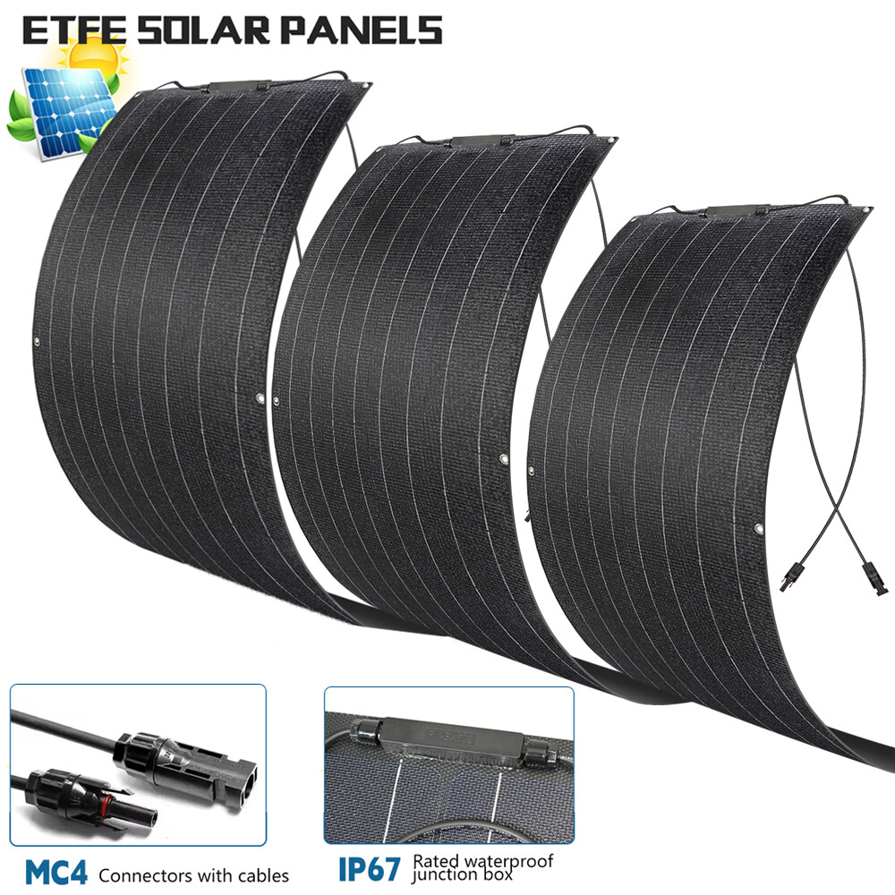 600W 400W Flexible Solar Panel Mono 12V Portable for Camping Home RV Boat Marine