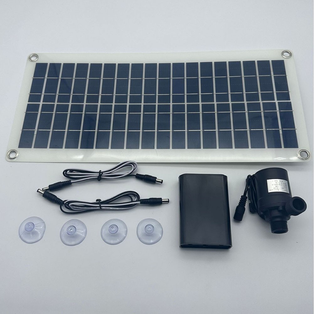 DC 12V 30W Brushless Solar Water Pump Kit for Outdoor Pond and Fountain Use