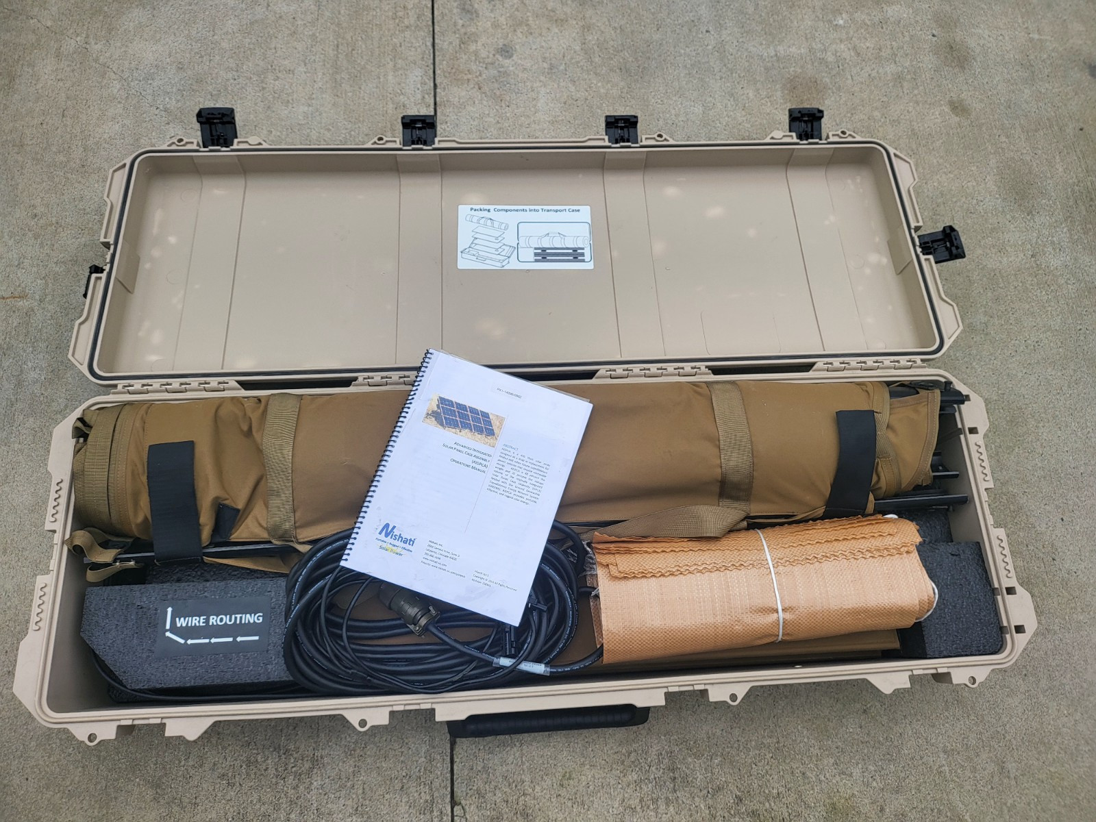 Nishati Portable Expedition Solar Array 420 Watt Military Surplus Free Ship