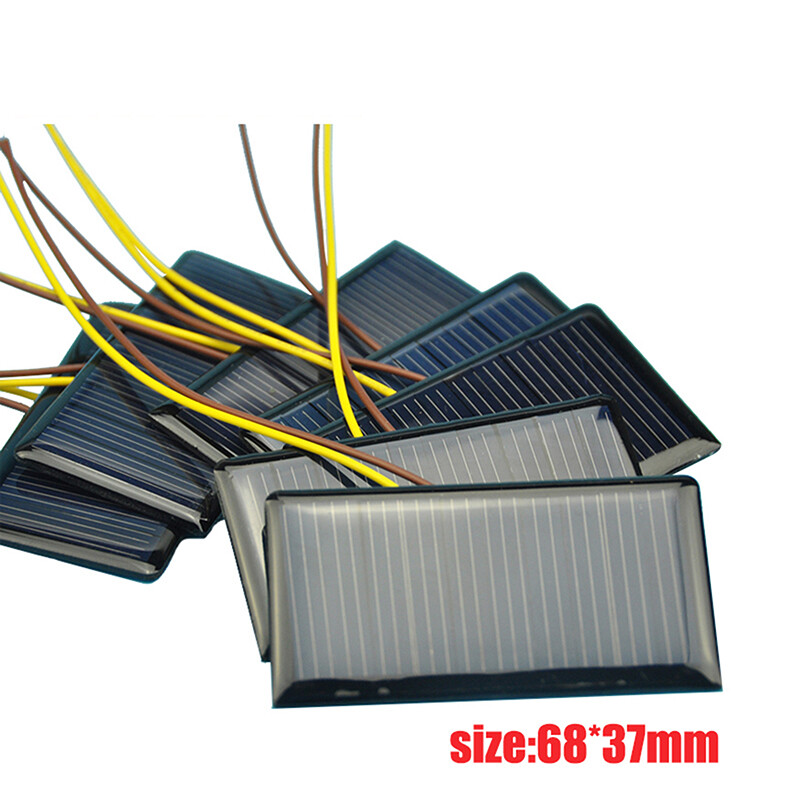 1/2/3/4/5Pcs 5V 0.3W 60mA Solar Panel Small Cells DIY Battery Charge for Phone