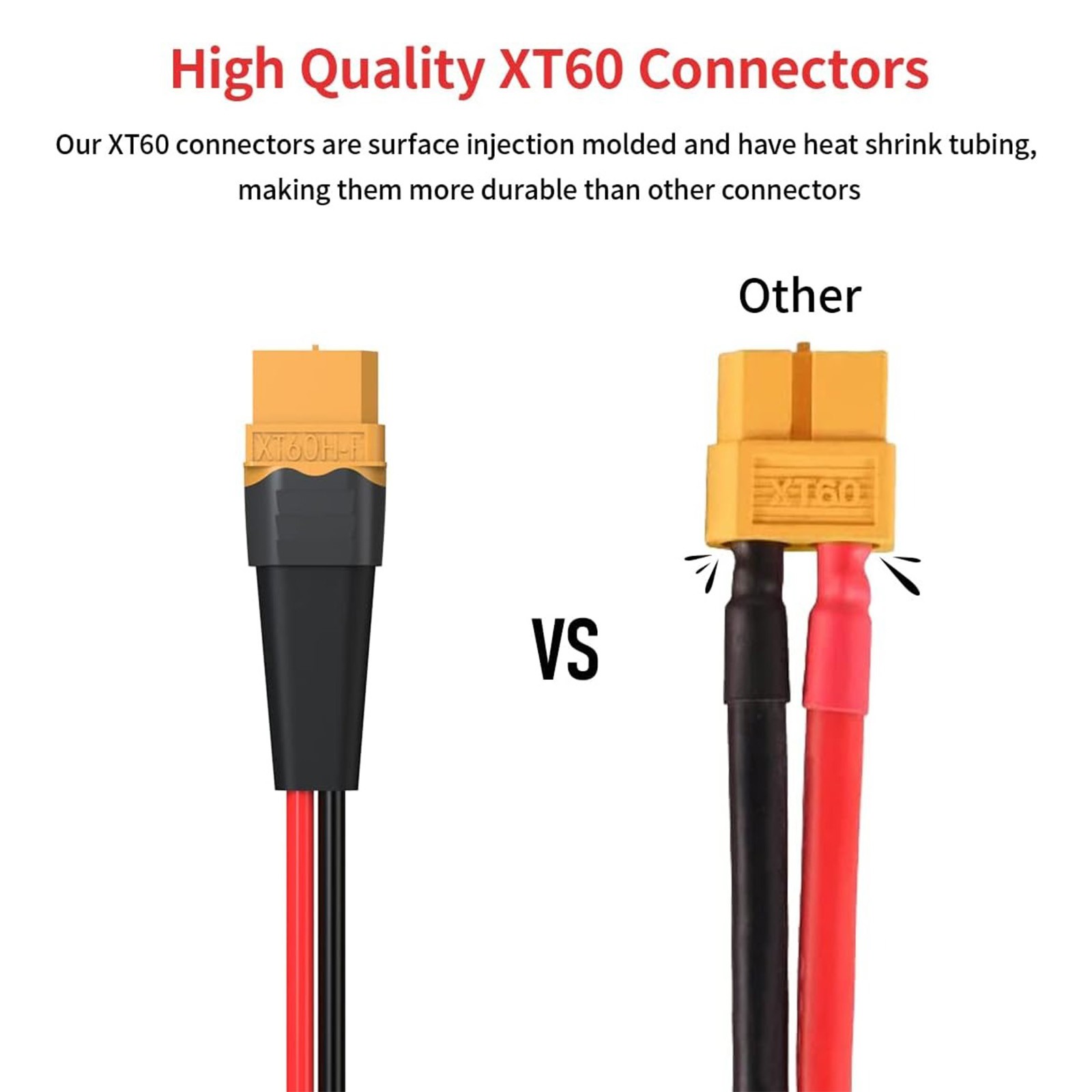 10 AWG XT60 Male to XT60 Female Connector Solar Extension Cable Wire for RC Lipo