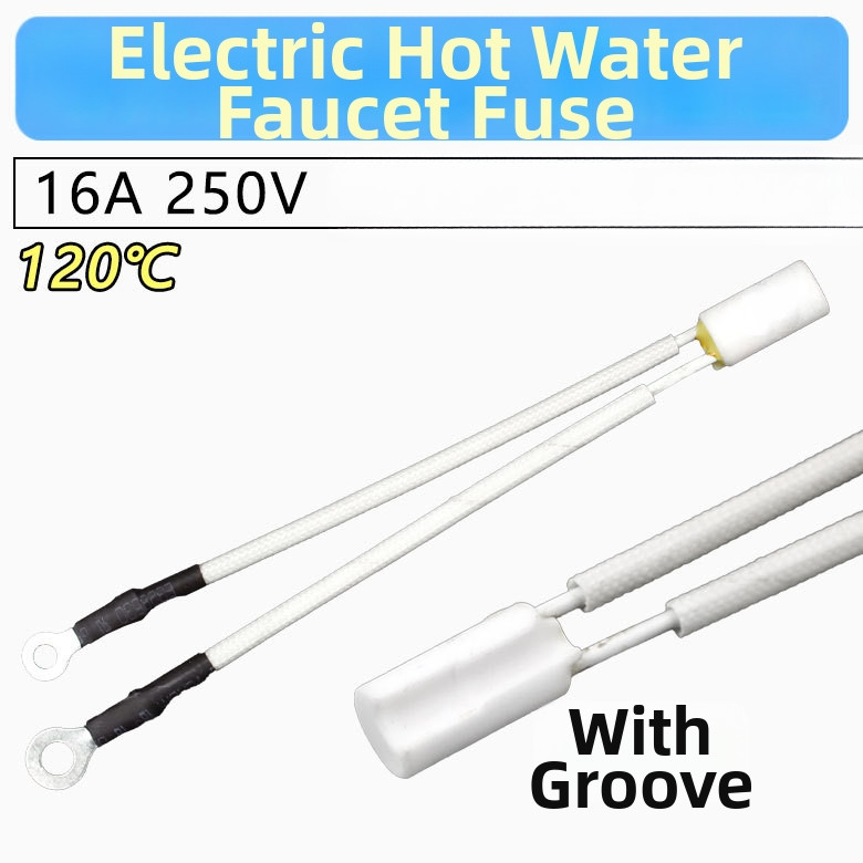 Temperature Fuse 120C 16A 250V for Electric Water Faucet Overheat Protection