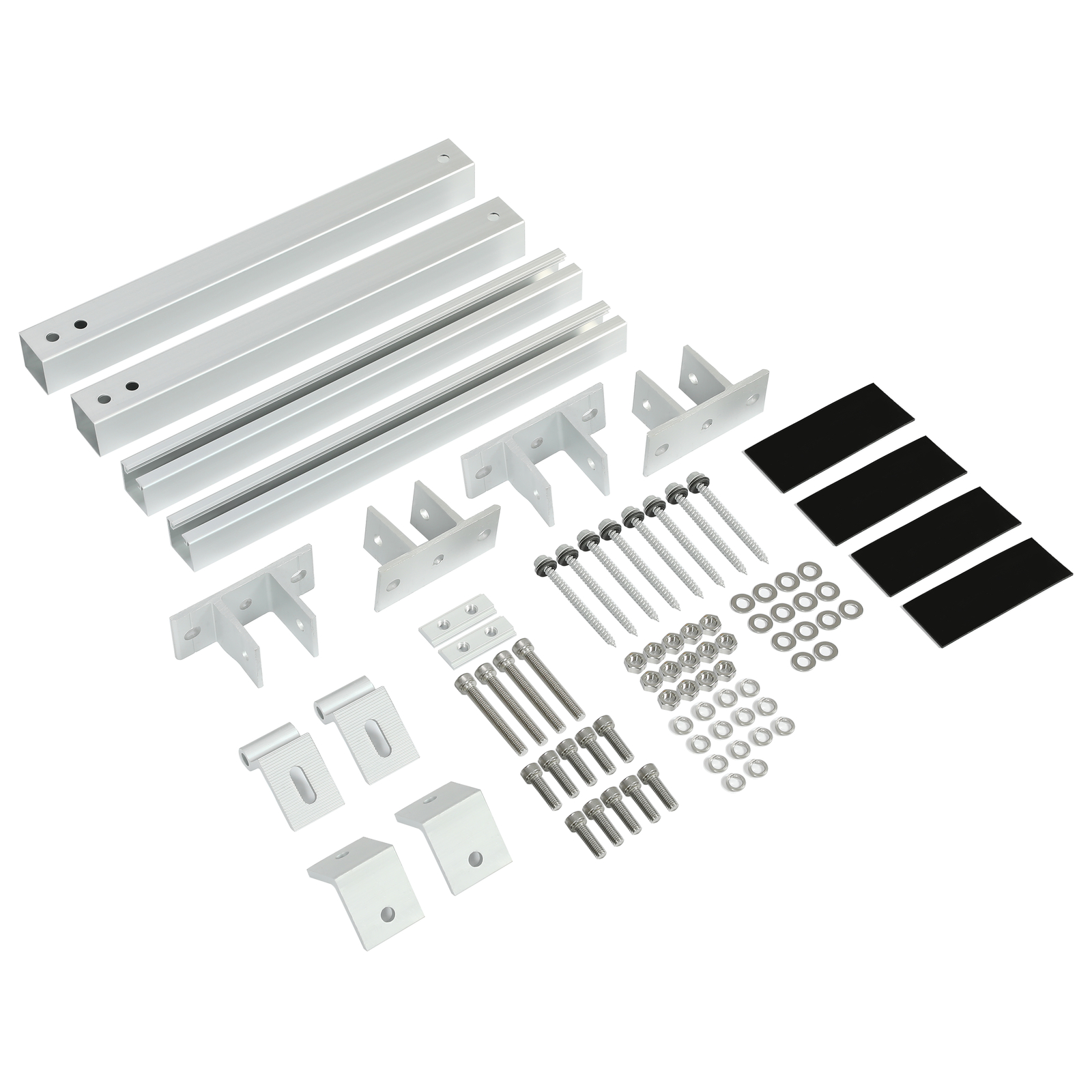 Solar Panel Mounting Brackets Kit System Aluminum Adjustable For Roof RV Boat