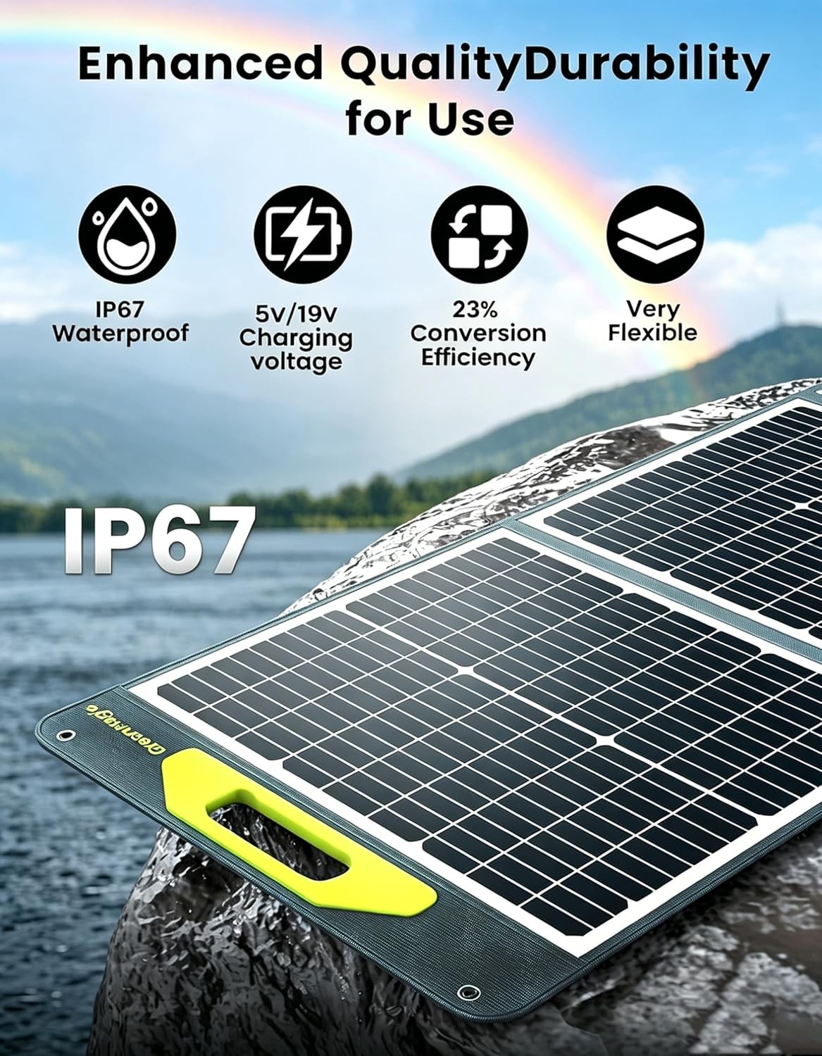 Portable Solar Panel 200W 23.5% Greenmagic