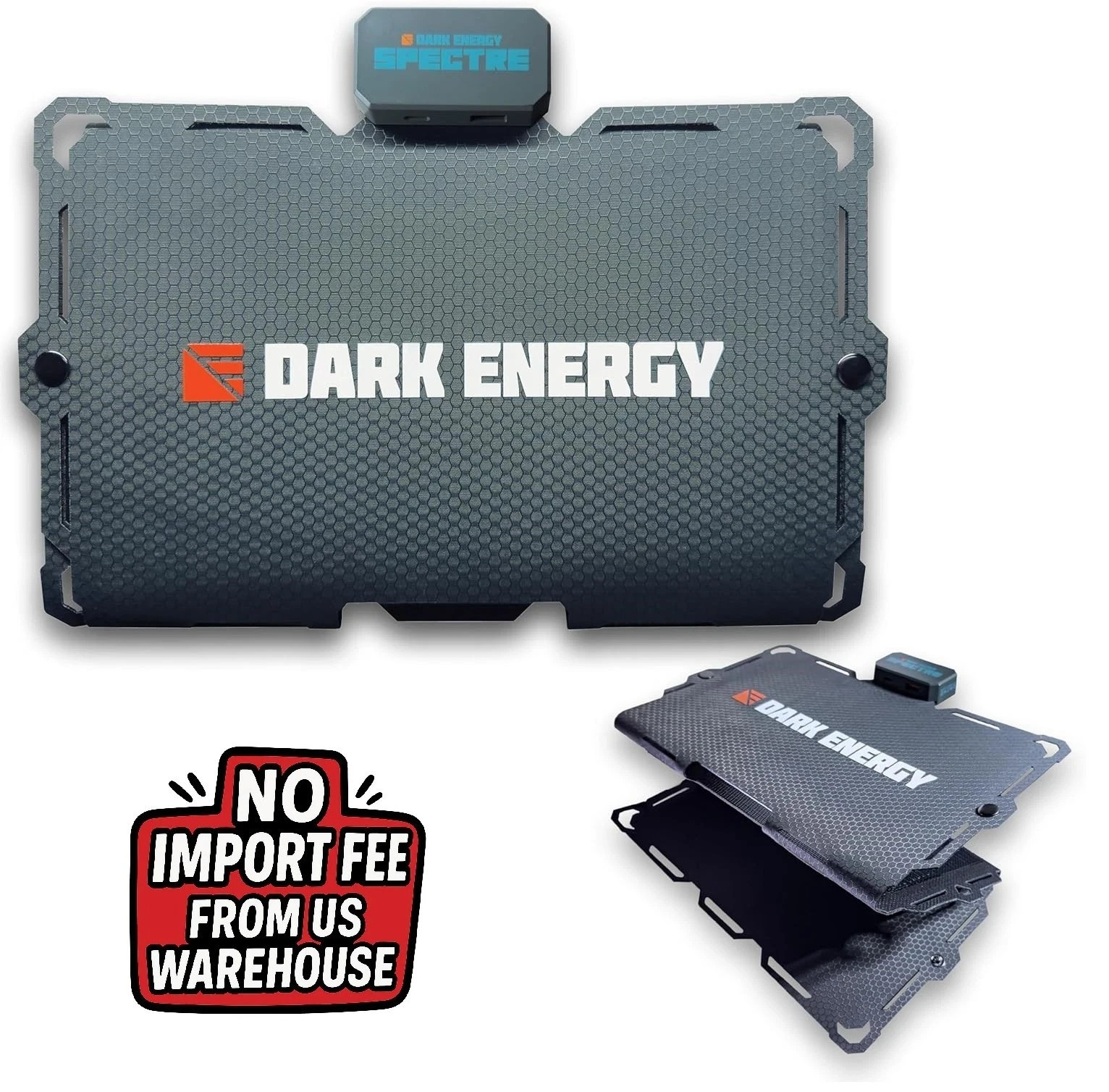 Dark Energy Spectre Folding 18W Solar Panel | Portable Solar Power Charges USB-C