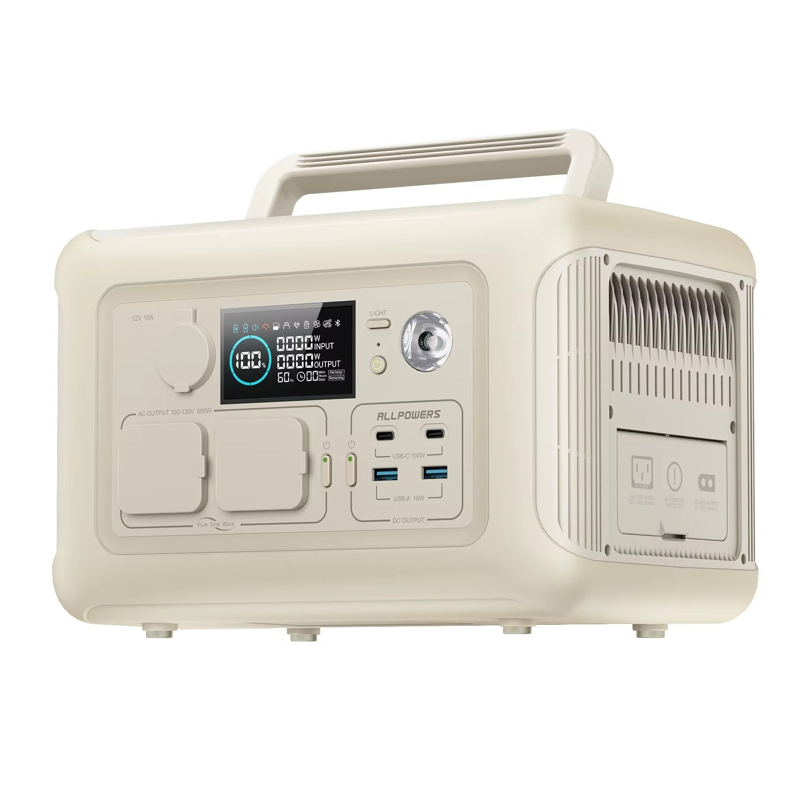 R600 Portable Generator 299Wh 600W Powerstation with AC Outlets LiFePO4 Battery
