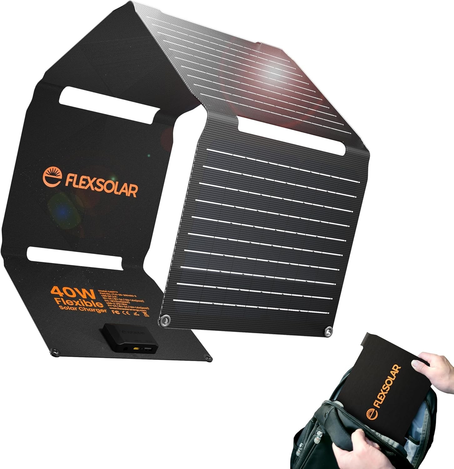 100W Portable Solar Panels Chargers W/ PD3.0 USB-C,QC3.0 USB-A & DC Outputs