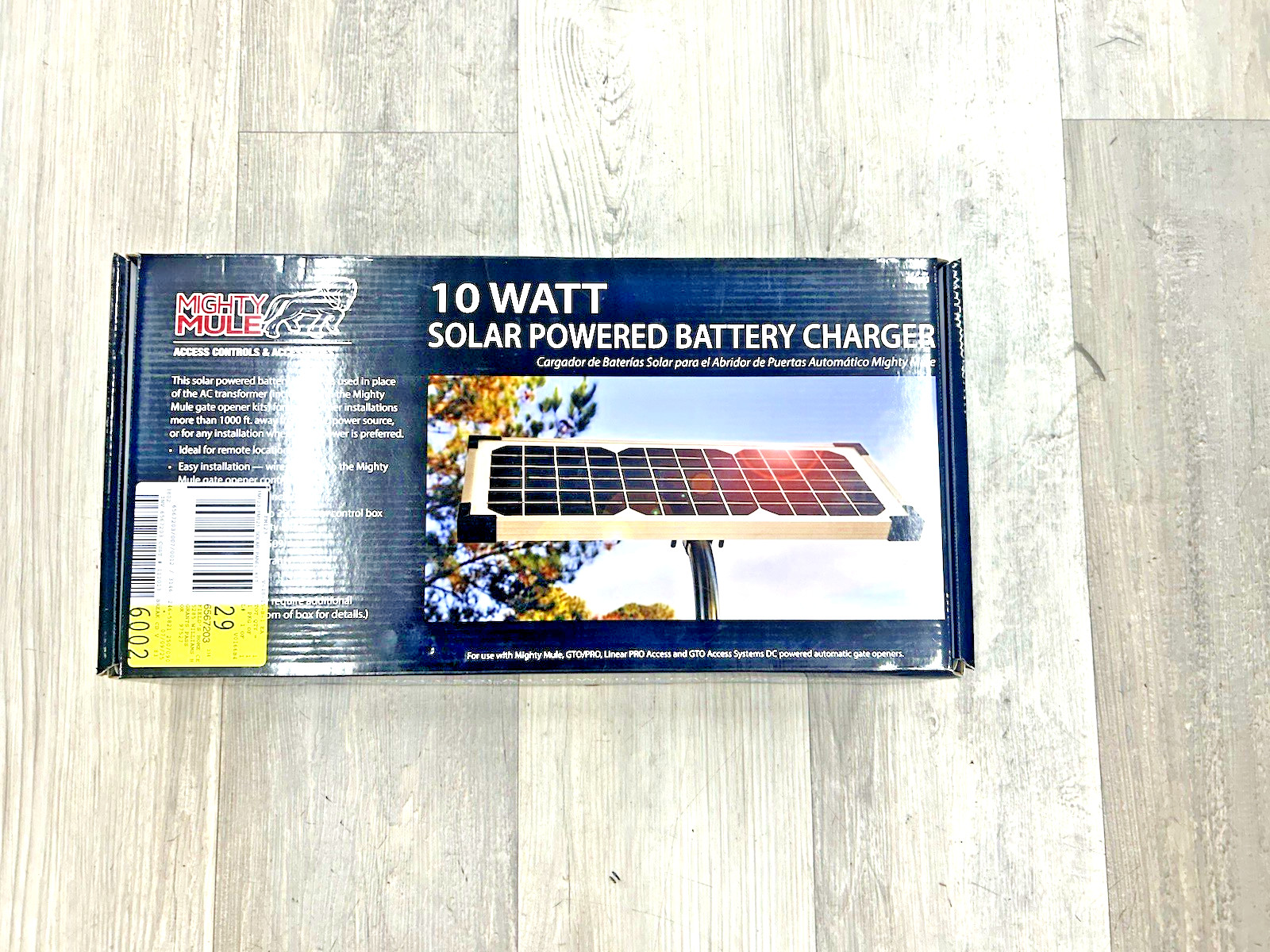 Mighty Mule Fm 123 10 Watt Solar Panel Kit For Electric Gate Opener