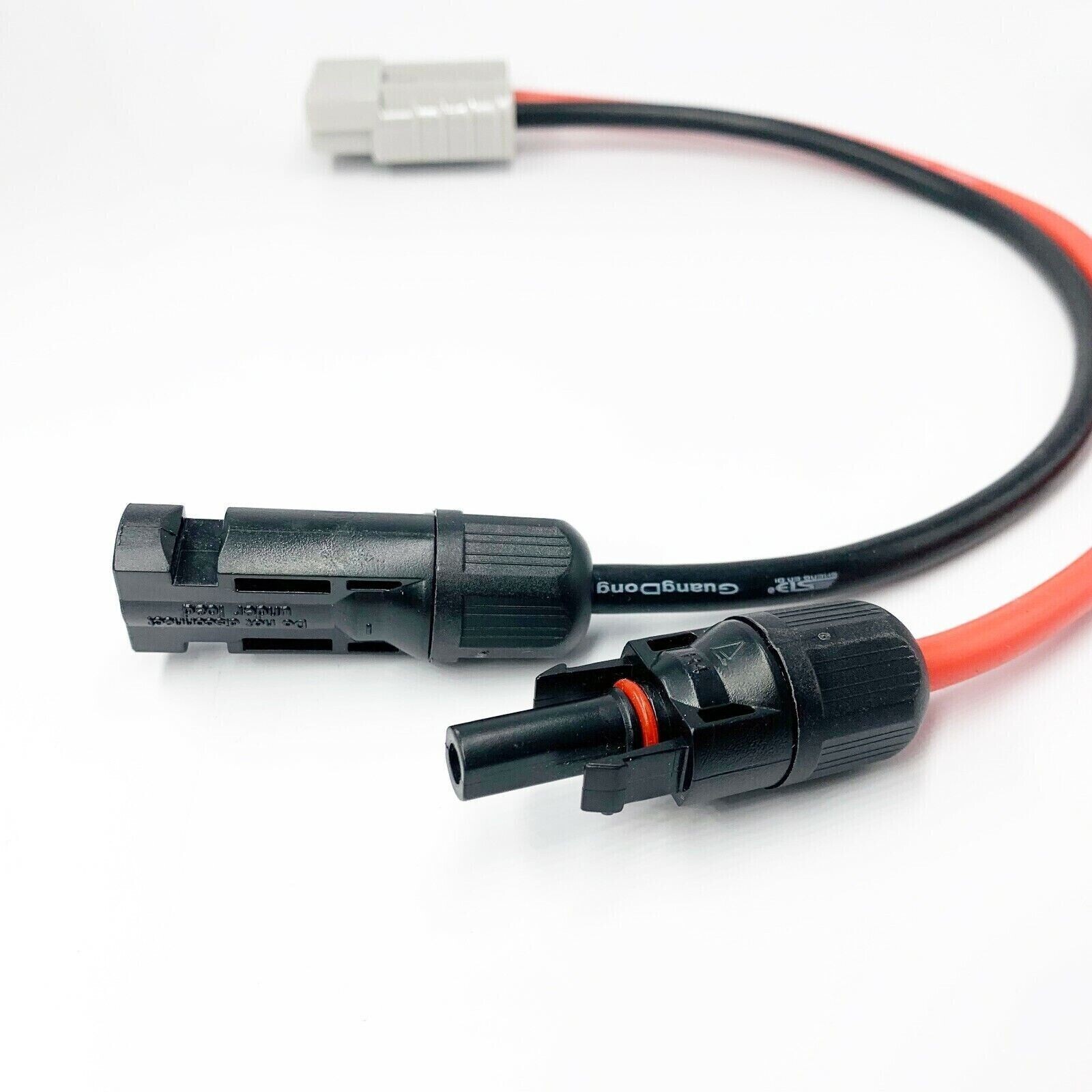 50 AMP Anderson Plug to Solar Panel Cable Y Adaptor Connector 30cm 4mm²
