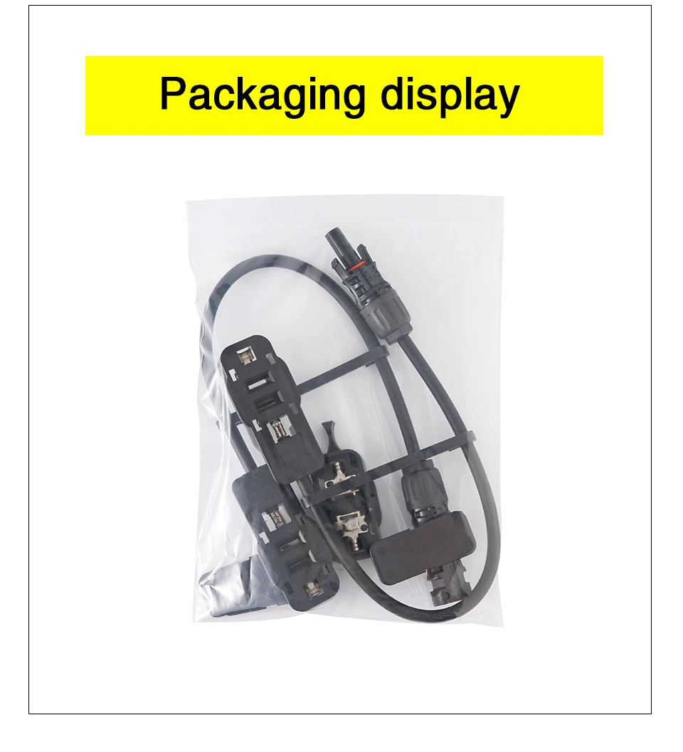 Connector Plug Junction Box Kit Diode Protected Cable PV Mount For Solar Panel
